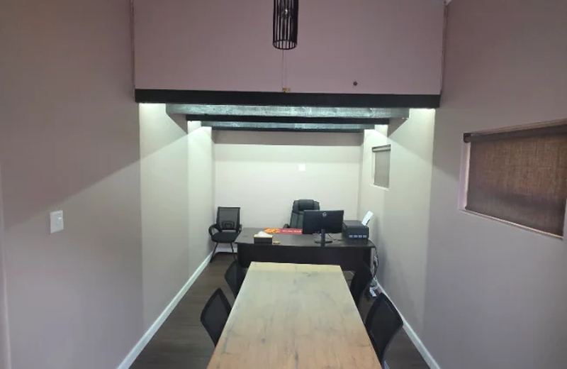Garage converted into a home office by FN Building Projects